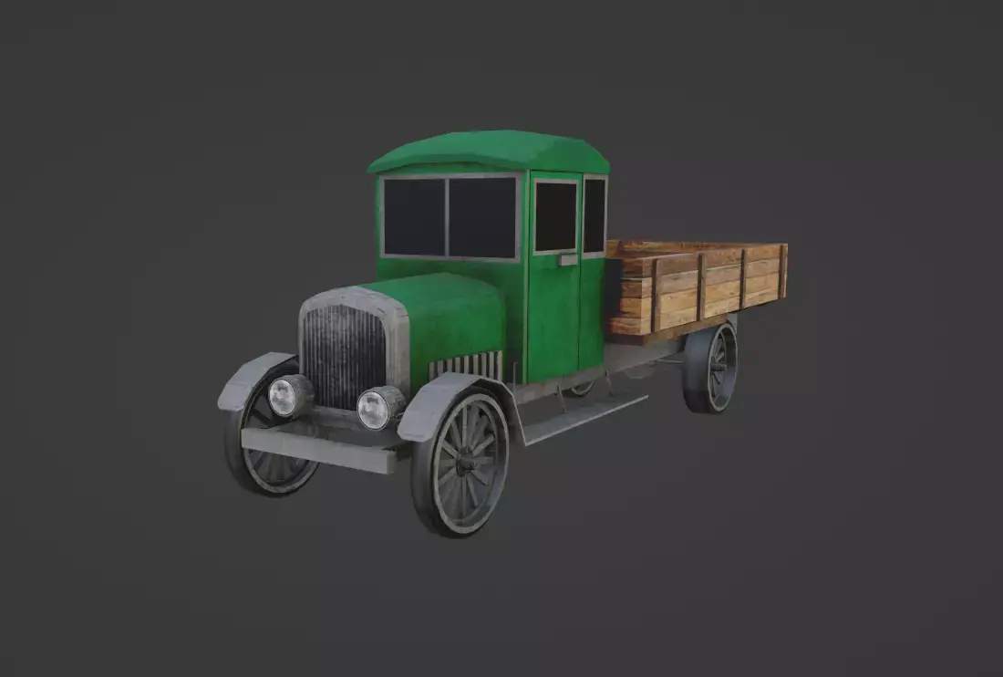 Brockway 1925 Low-poly 3D model