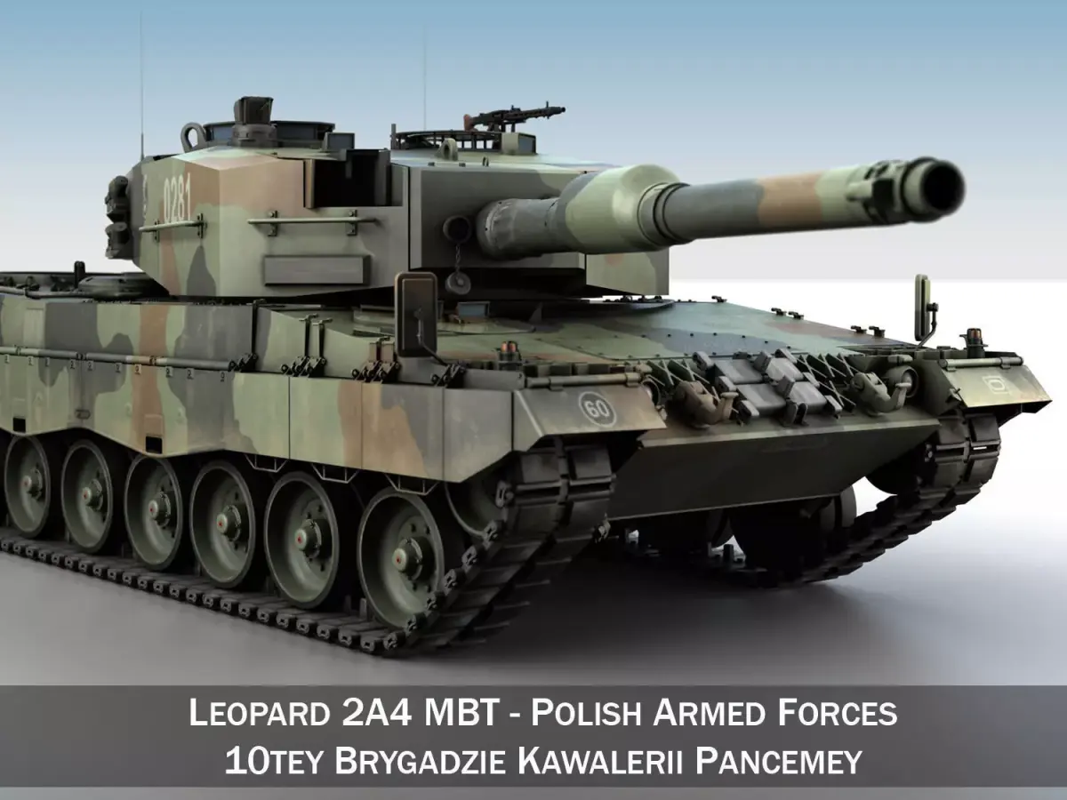 Leopard 2A4 MBT - Polish Armed Forces 3D model
