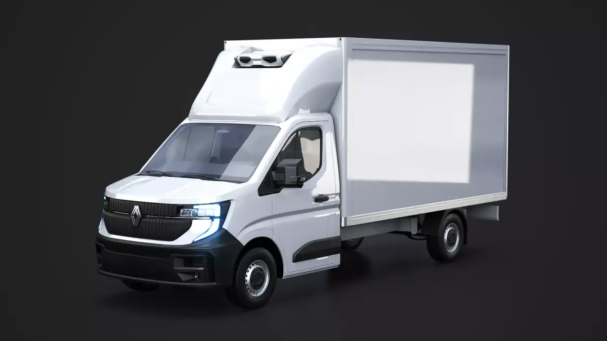 Renault Master 2025 Refrigerated Van - High-Detail 3D Model Low-poly 3D model