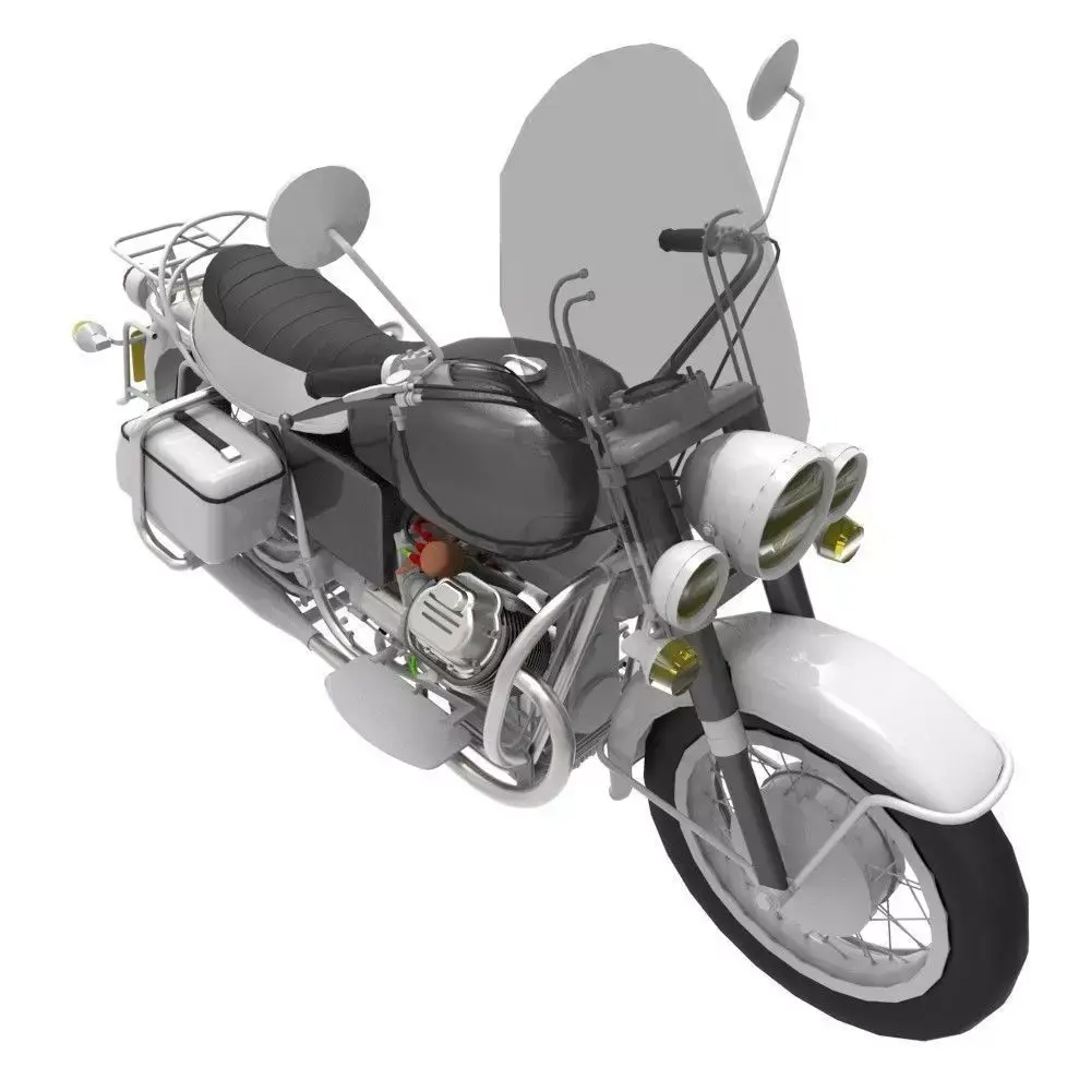 Motorcycle Low-poly 3D model shop