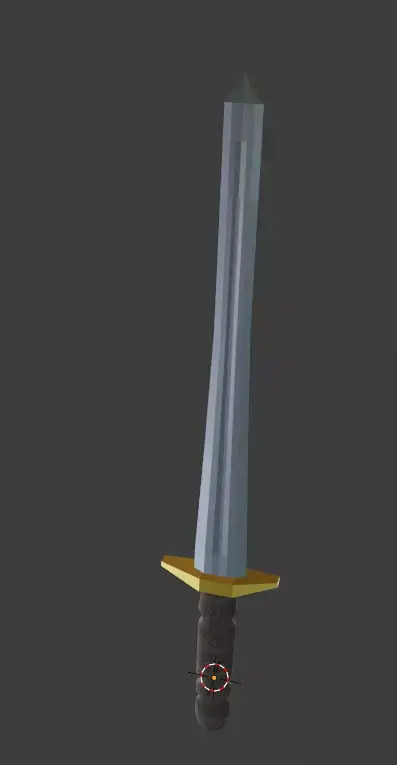 10 Minute Sword Free low-poly 3D model