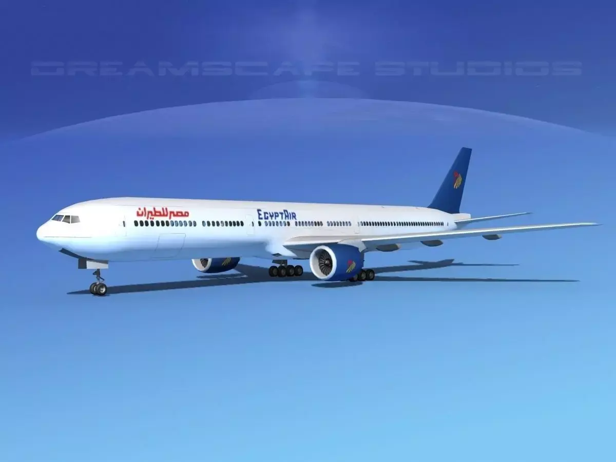 Boeing 777-300 MP Egypt Airlines 3D model
