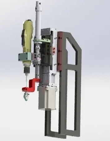 The locking screw mechanism 3D model