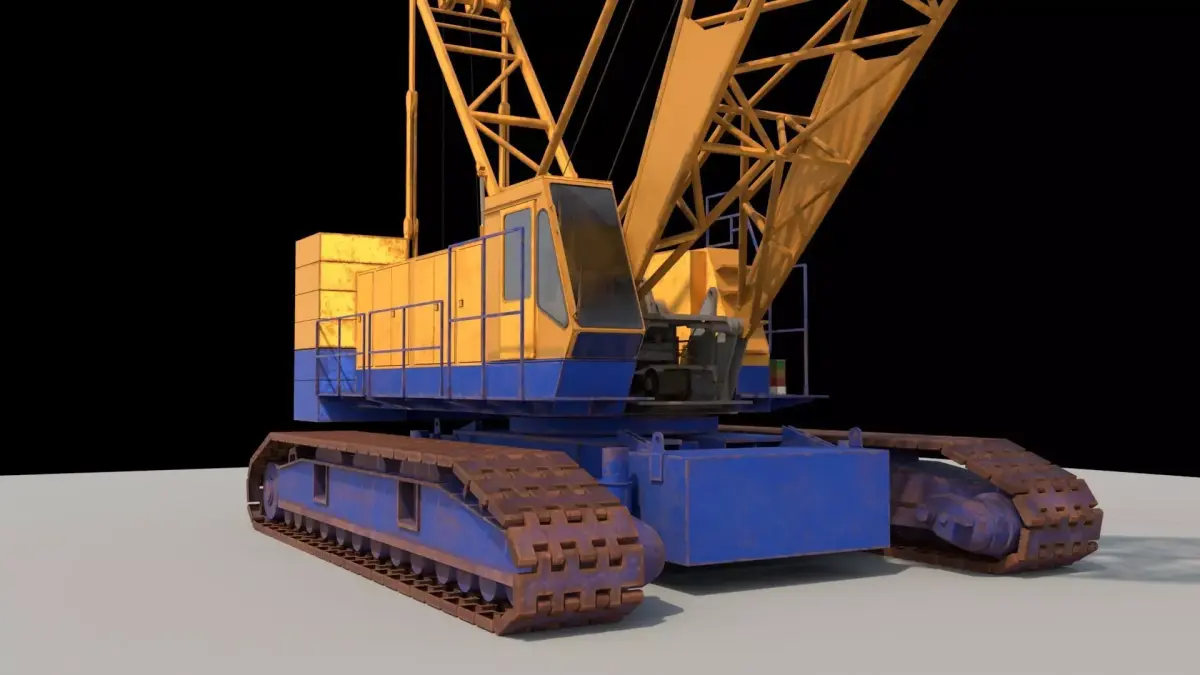 KOBELCO 7150 CRAWLER CRANE Low-poly 3D model