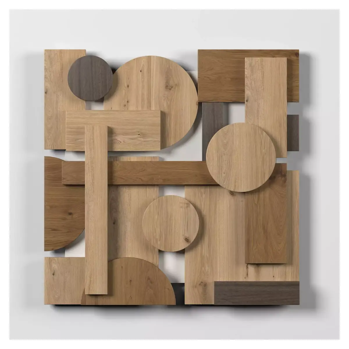 Wall shapes Decoration - Wood - 60cm - Collection - Part 8 - 3D model