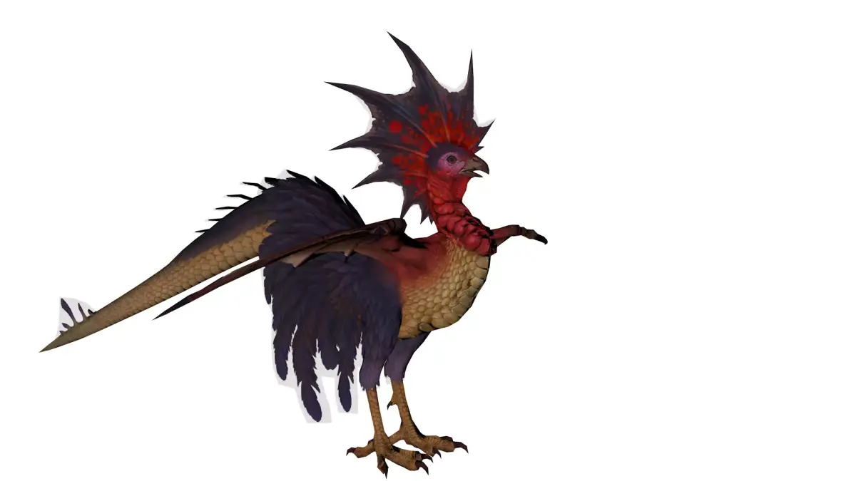 Cockatrice Fantasy Bird Creature 3D Model Low-poly 3D model