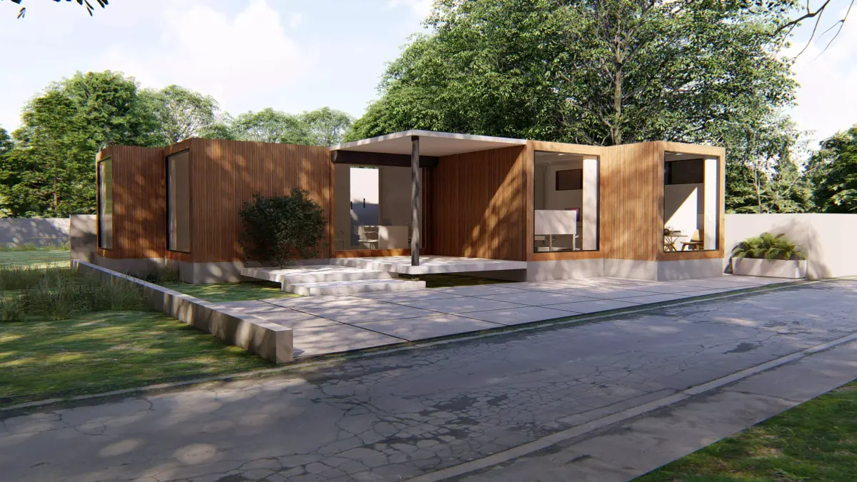 Container office 3D model purchase
