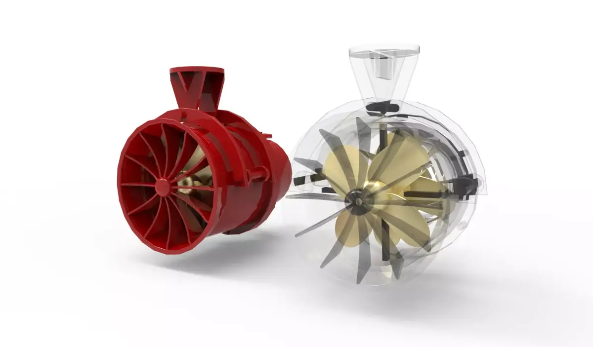 Water Jet Engine propeller 3D model