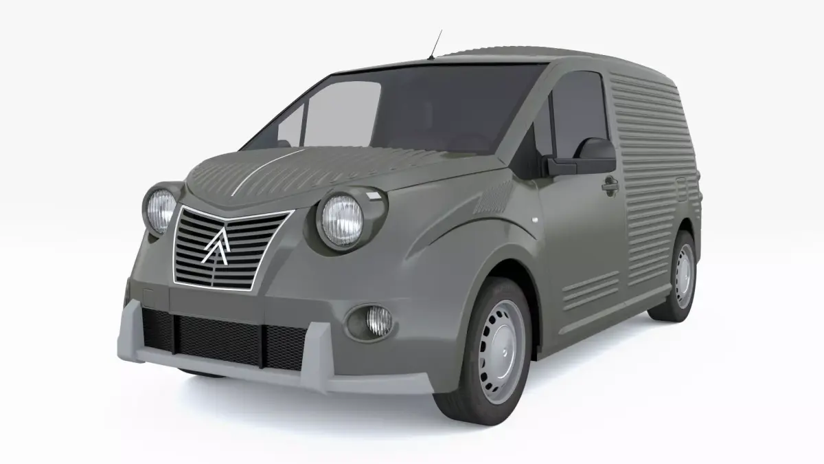 Citroen Berlingo 2CV Fourgonnette 2023 3D model