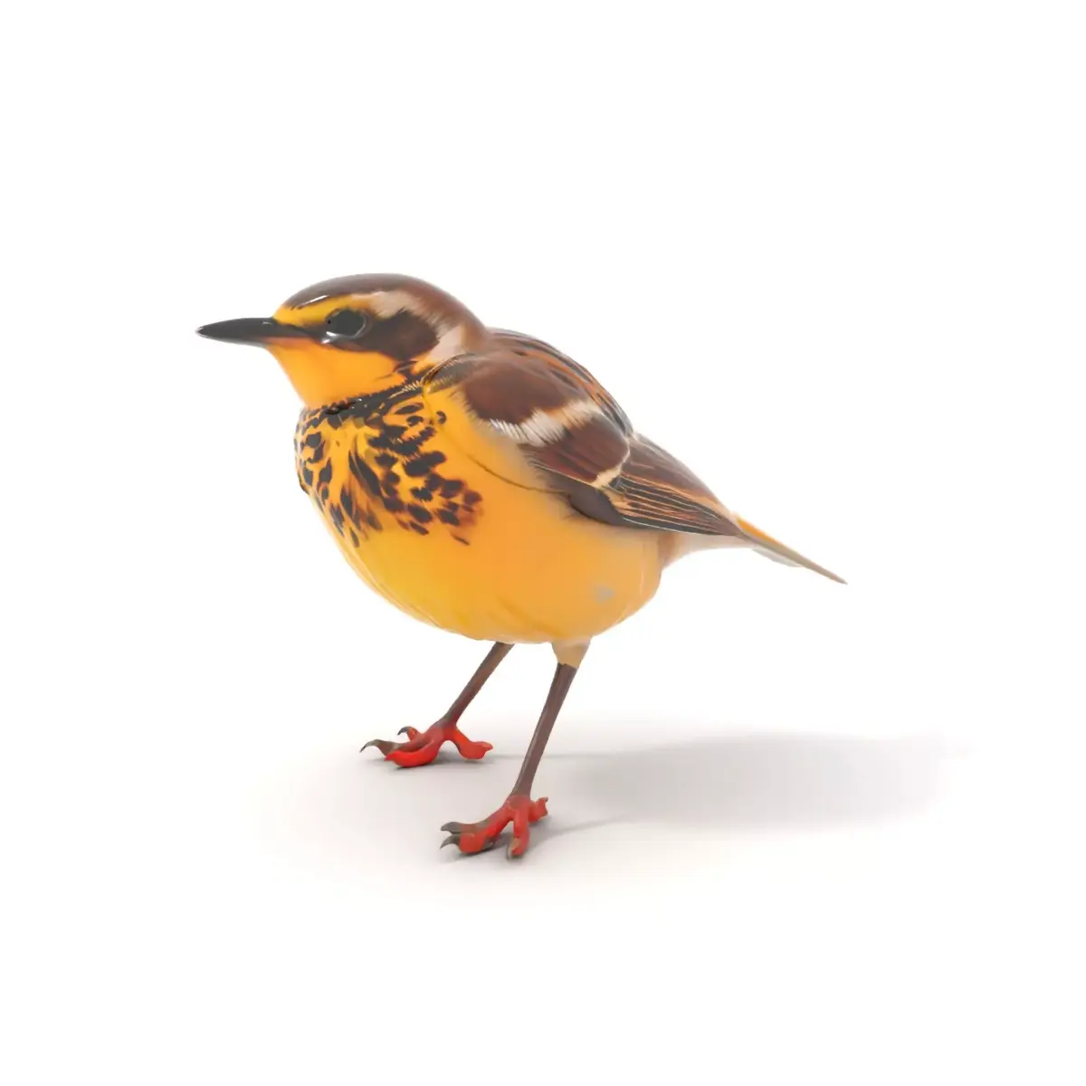 Vibrant Meadowlark Bird model pack Low-poly 3D model