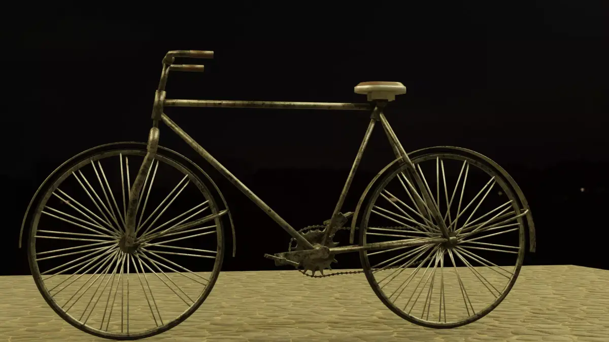Bicycle lowpoly free Free low-poly 3D model
