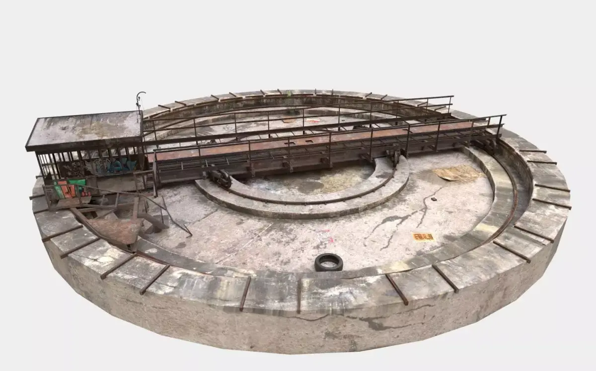 Abandoned Railway Turntable  3D model