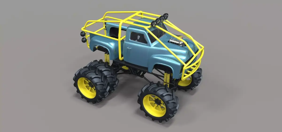 Mud truck 3 3D model