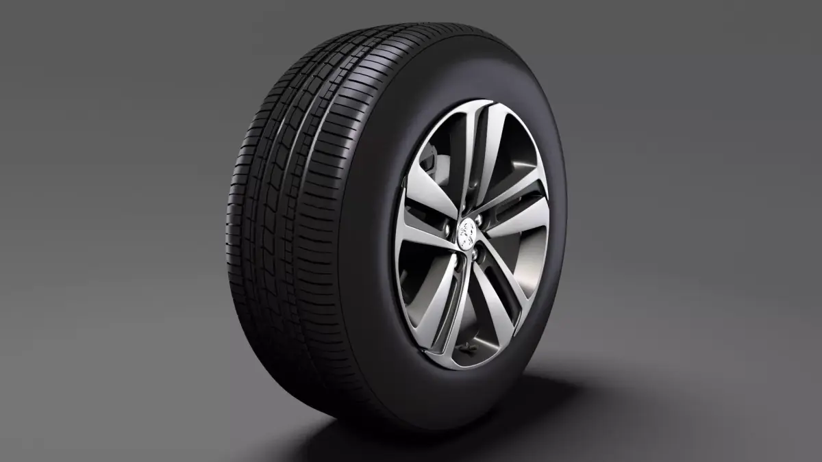 Peugeot Expert 2017 wheel 3D model