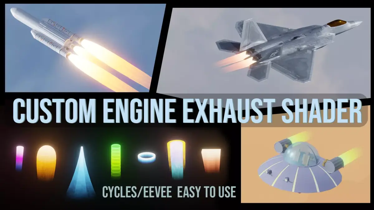 Rocket Jet Engine Effect 3D model