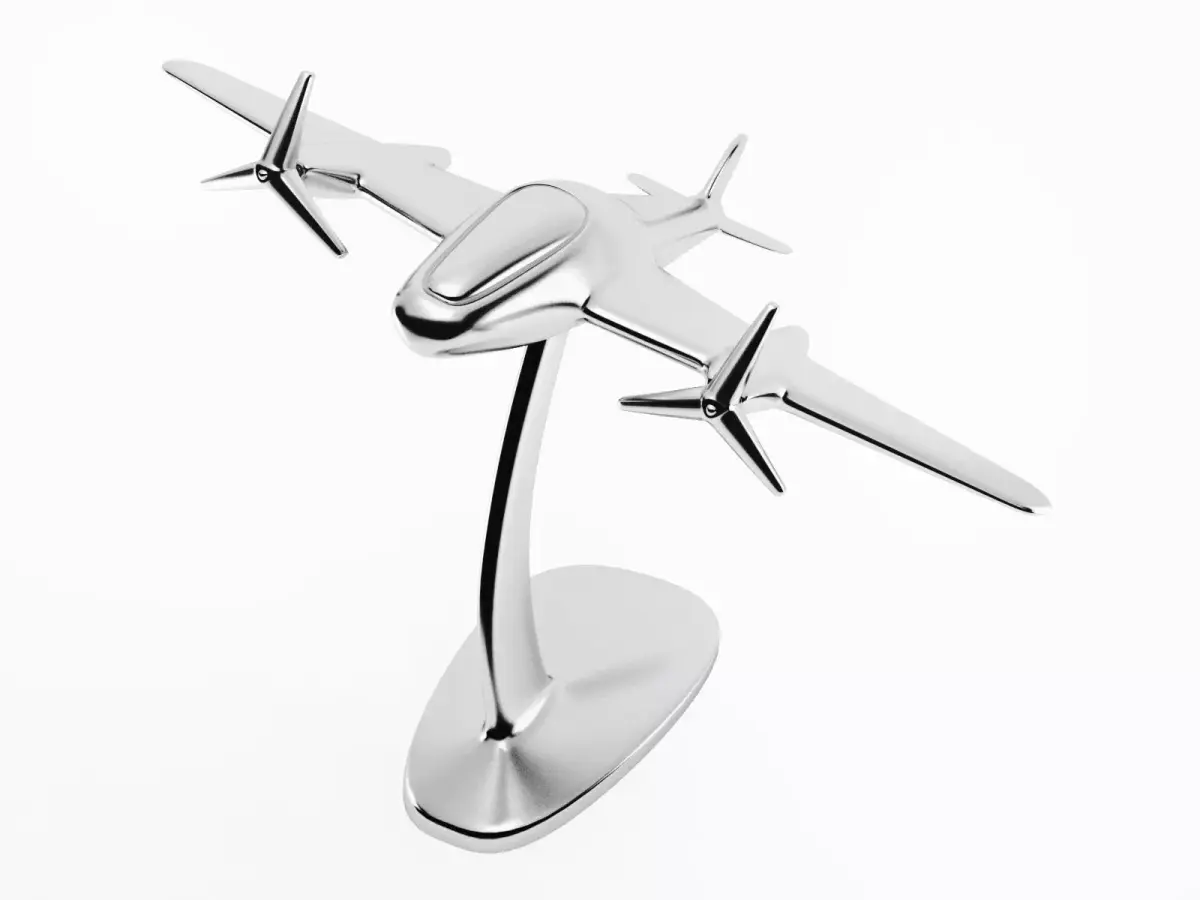 Plane statue 3D model