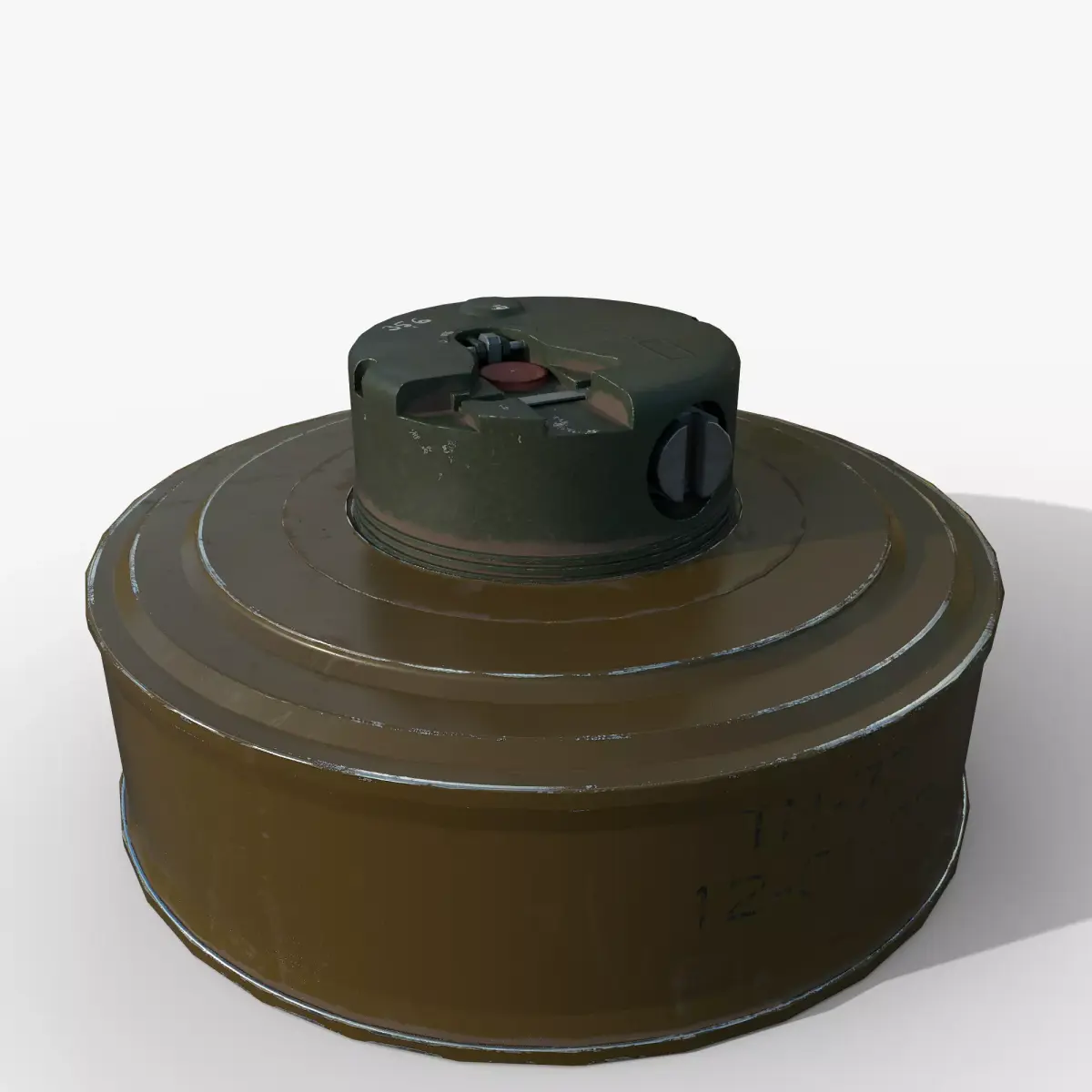 Mine TM-72 Low-poly 3D model