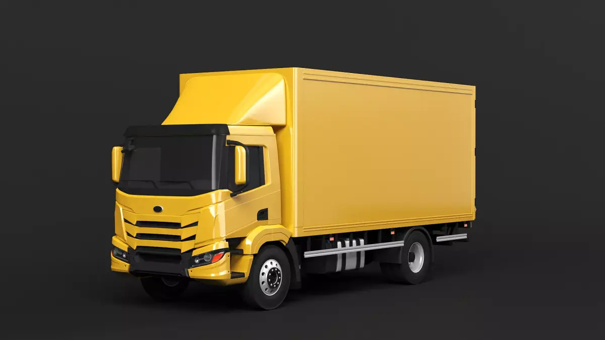 Modern Generic EU Cargo Truck 3D model