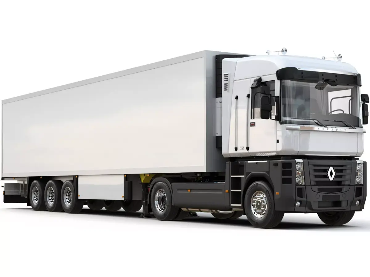 Renault Magnum Legend With Semi-trailer 3D model