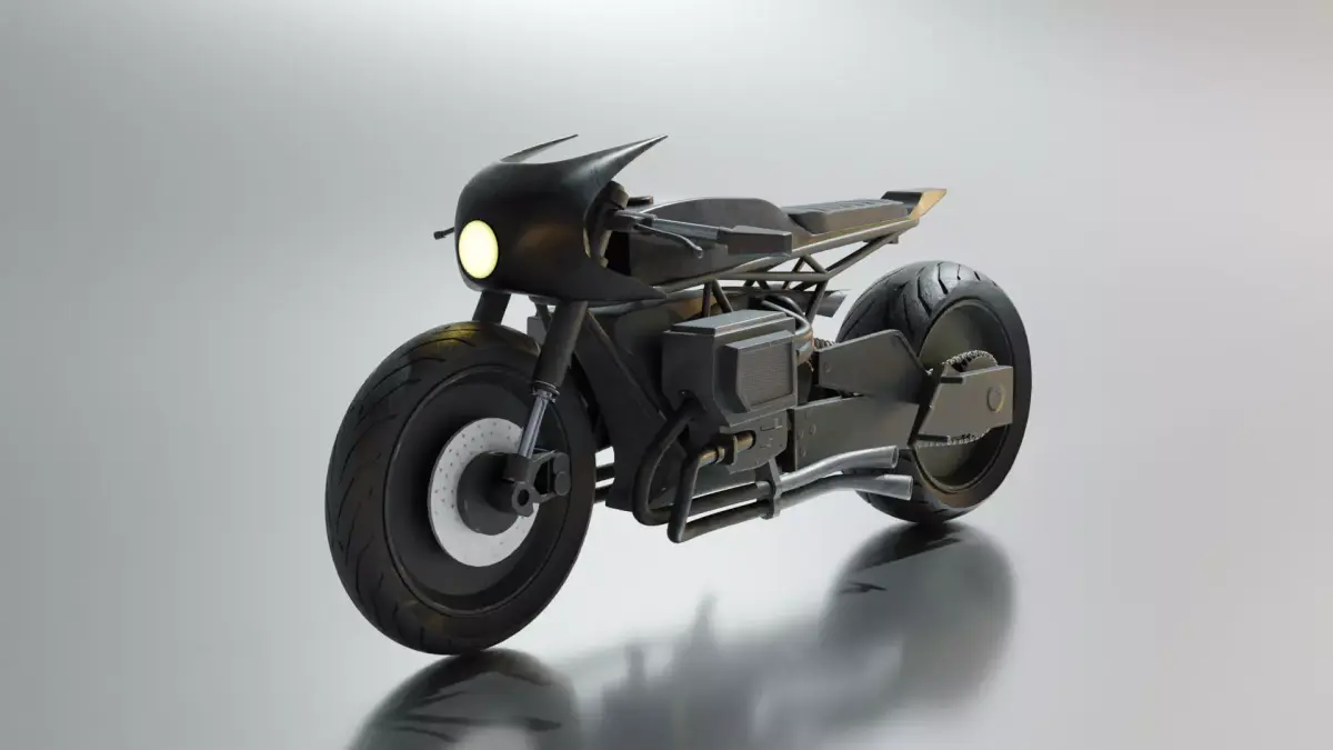 The Batman Batcycle 3D model