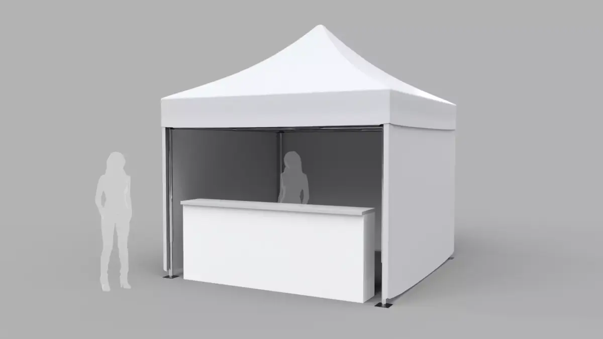 Commercial Tent 3x3 Meters 3D model