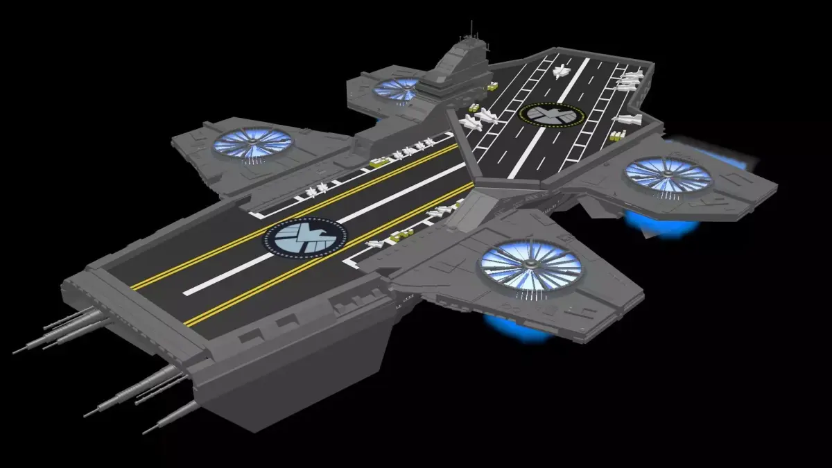 SHIELD Helicarrier Free 3D model