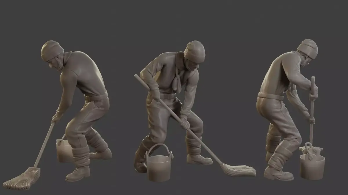 1900 Antartic Sailor ANS1 013 3D print model