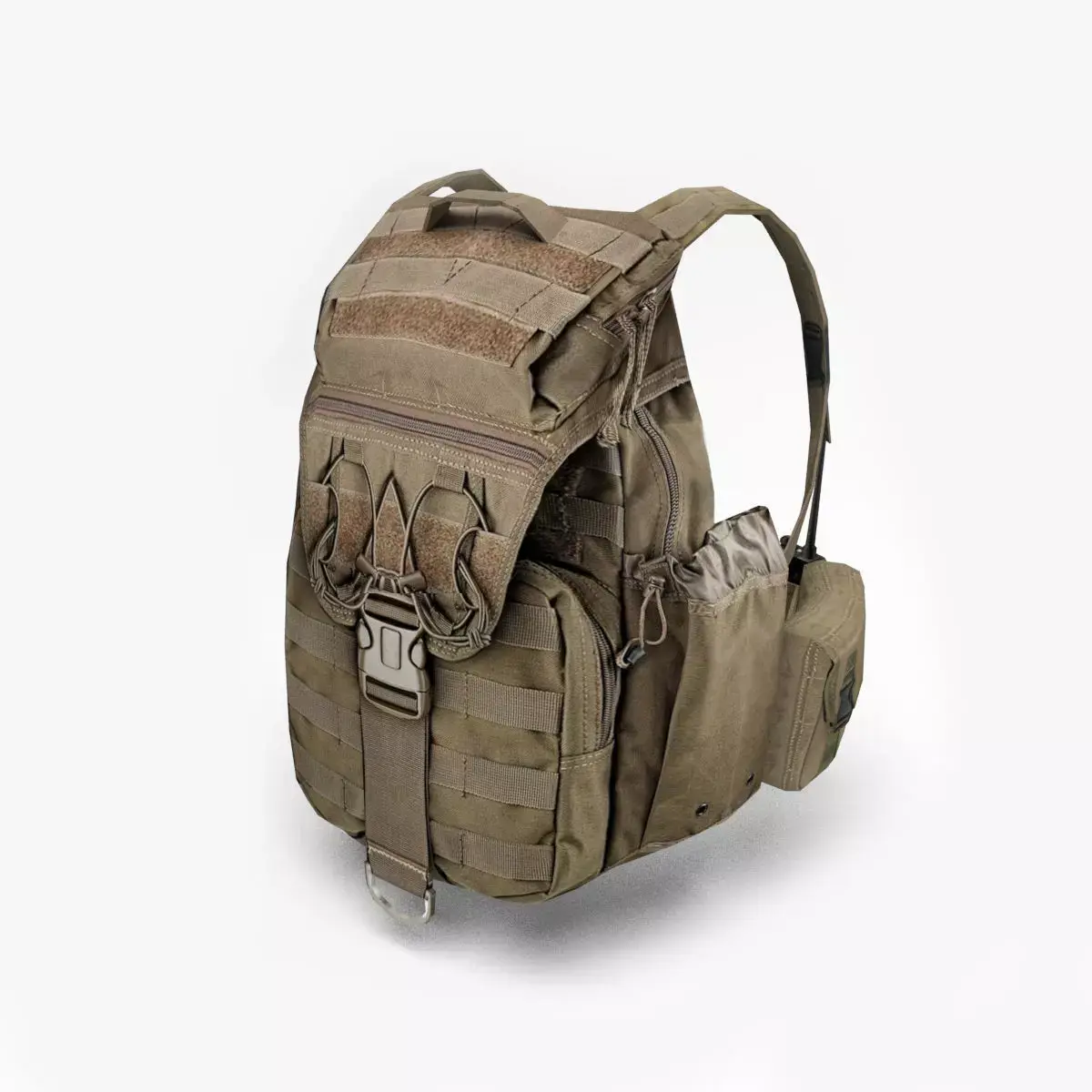backpack military Low-poly 3D model