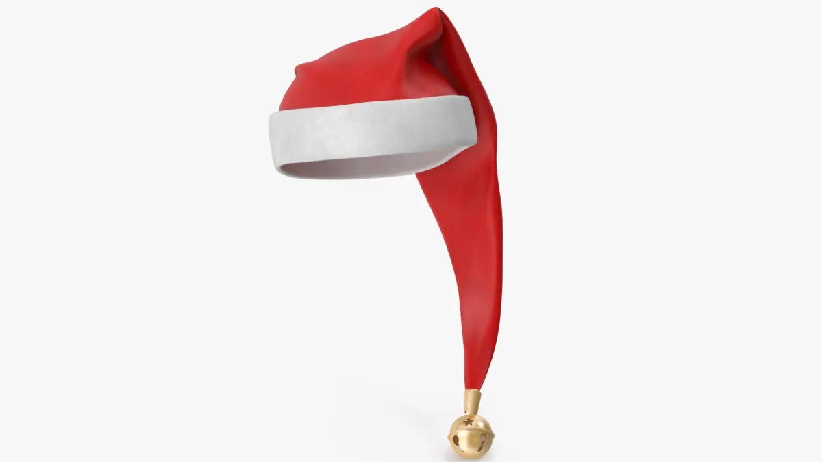 Christmas Hat with Bell v2 3D model