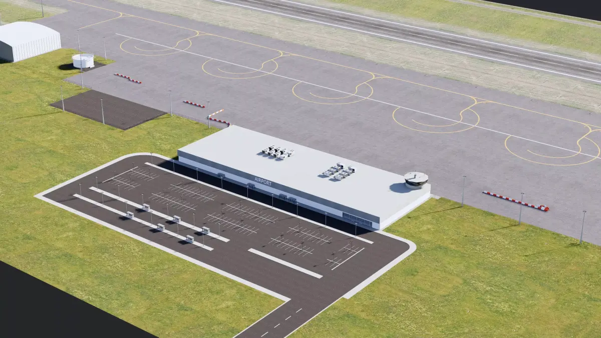 Airport Scene 3D model purchase