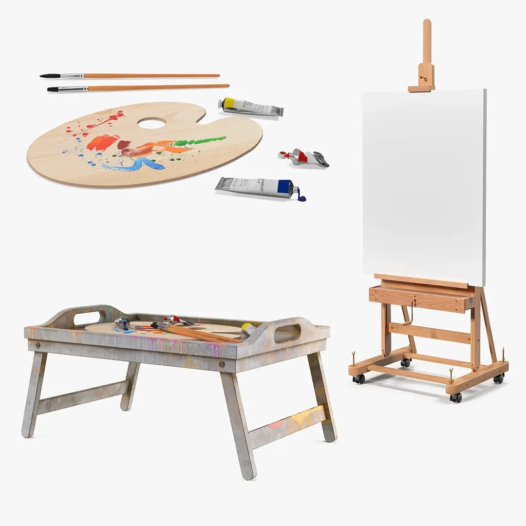 Bedside Painting Collection 3D model