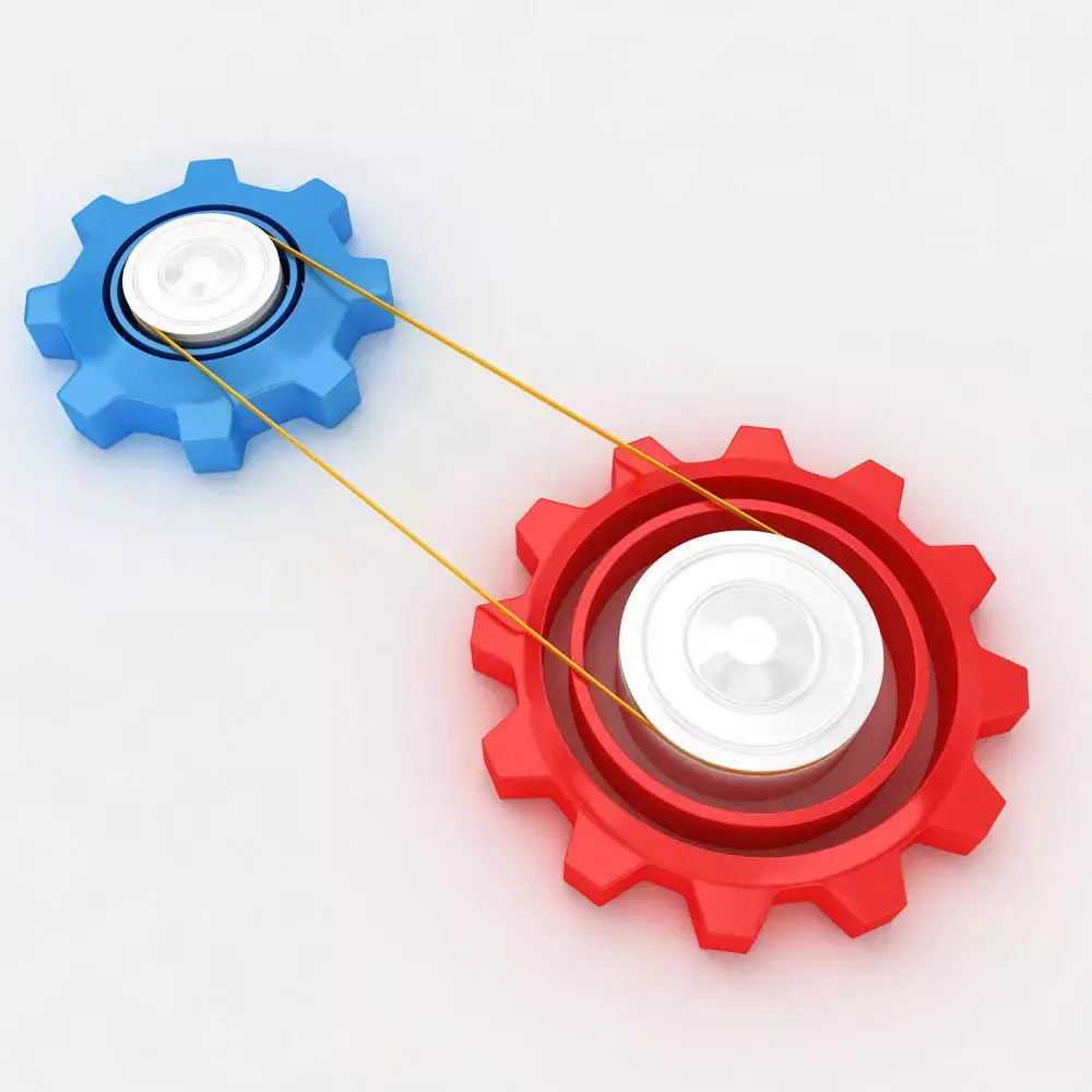 Mechanical gear chain 3d model 3D model