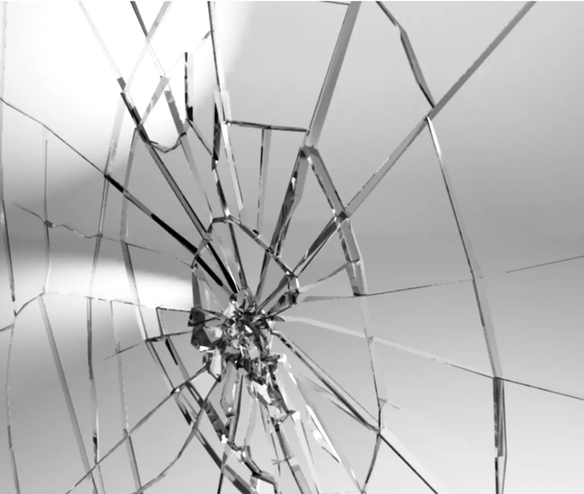 Shattering glass 3D model
