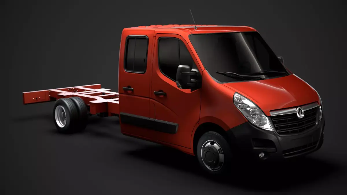 Vauxhall Movano CrewCab DW E30 Chassis 2014 3D model