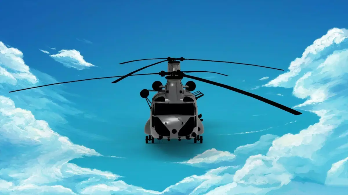 Boeing CH-47 Chinook 3D model shop