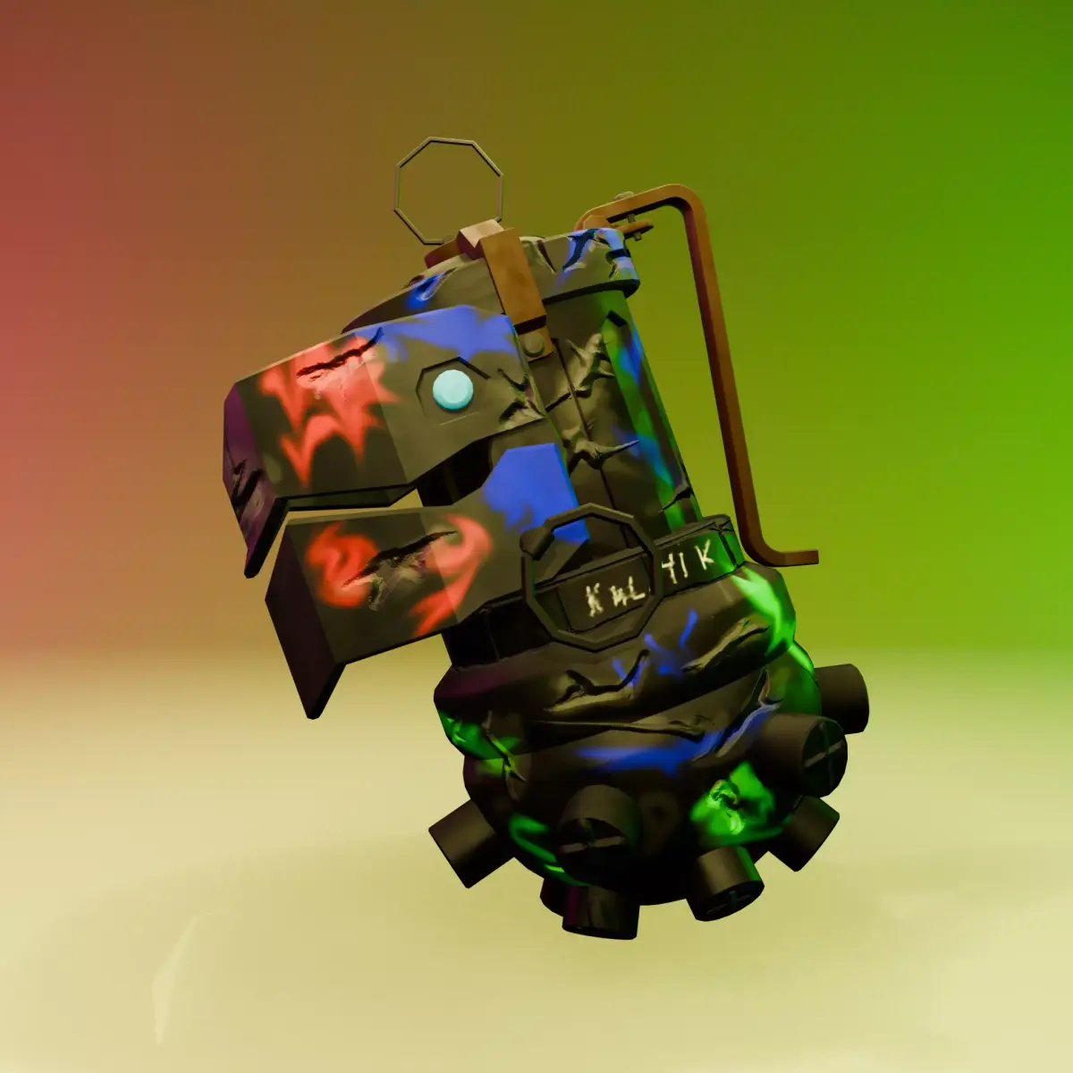 JINX GRENADE  low-poly Low-poly 3D model