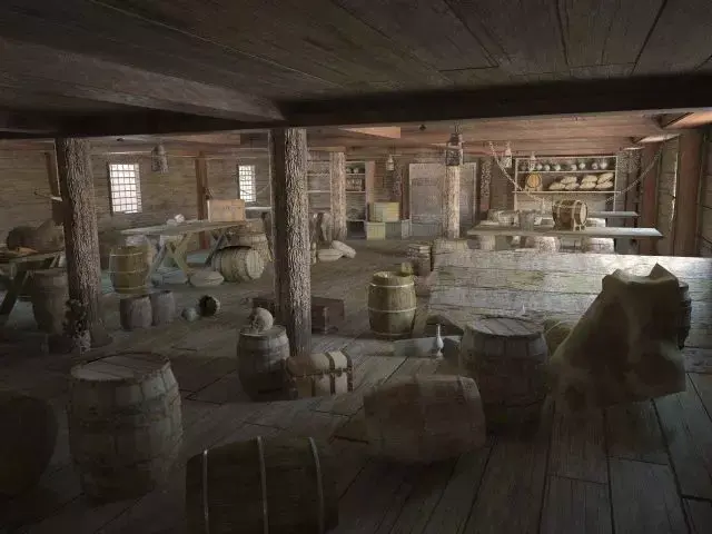 Wardroom pirate ship  3D model