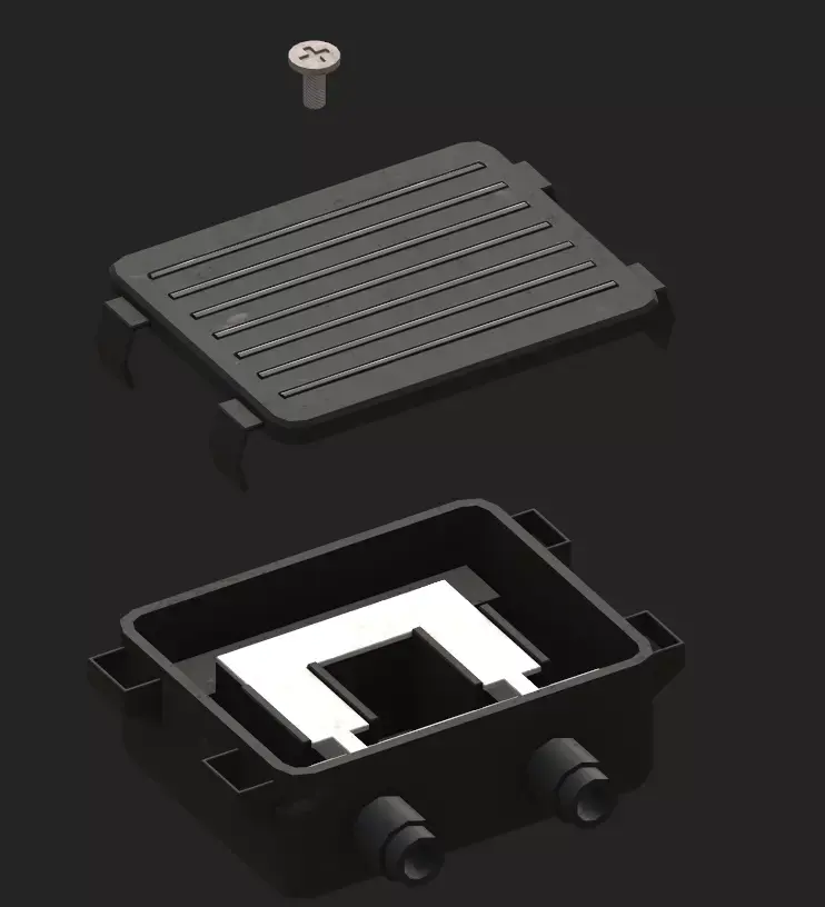 Junction Box low poly Low-poly 3D model