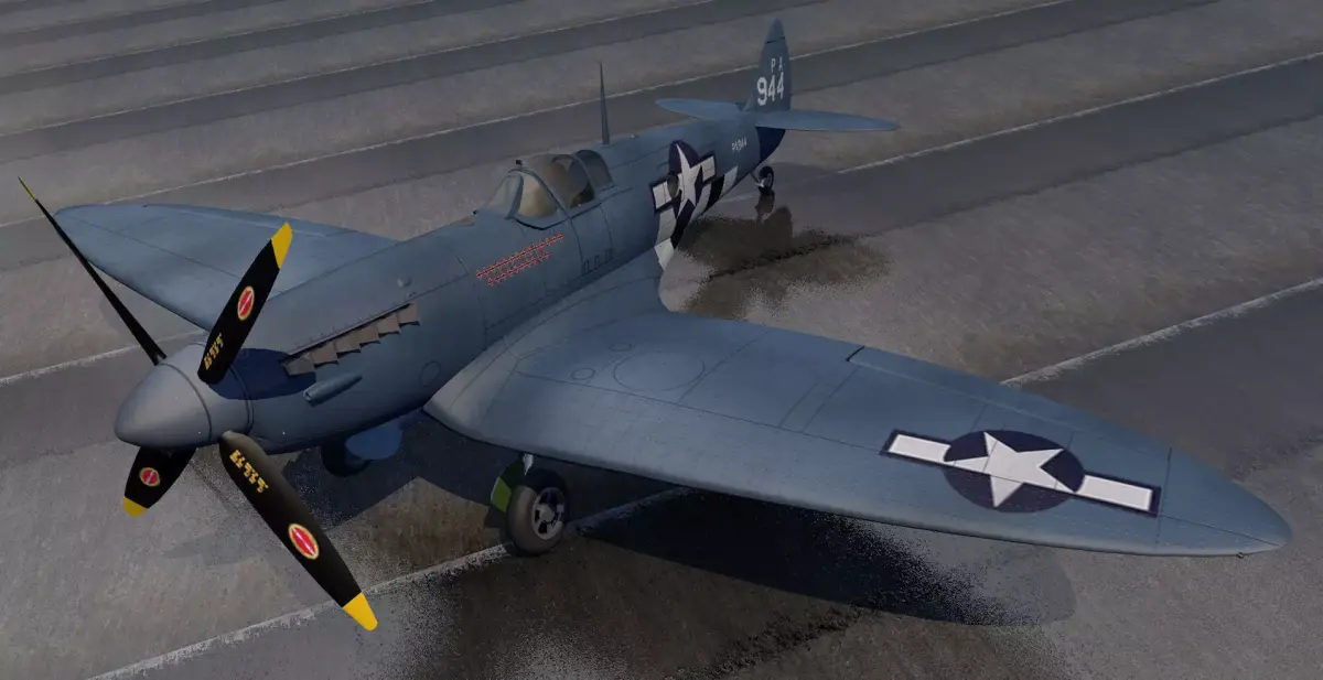 Supermarine Spitfire PRU Mk-11 - USAF 3D model
