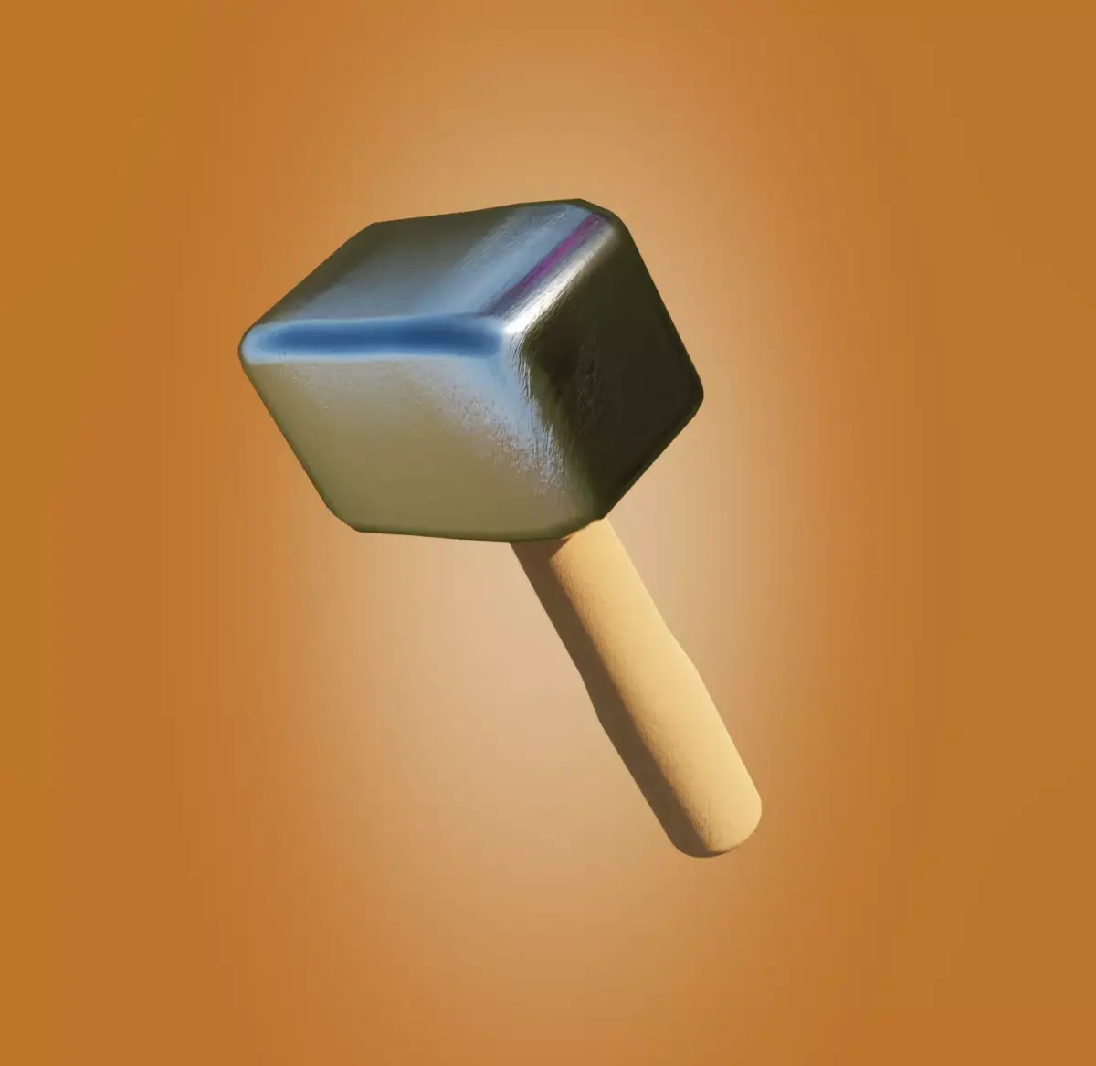 Clash of clans hammer Free low-poly 3D model