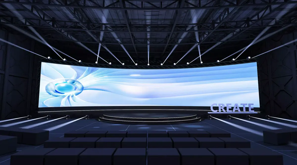 Factory stage area design 3D model