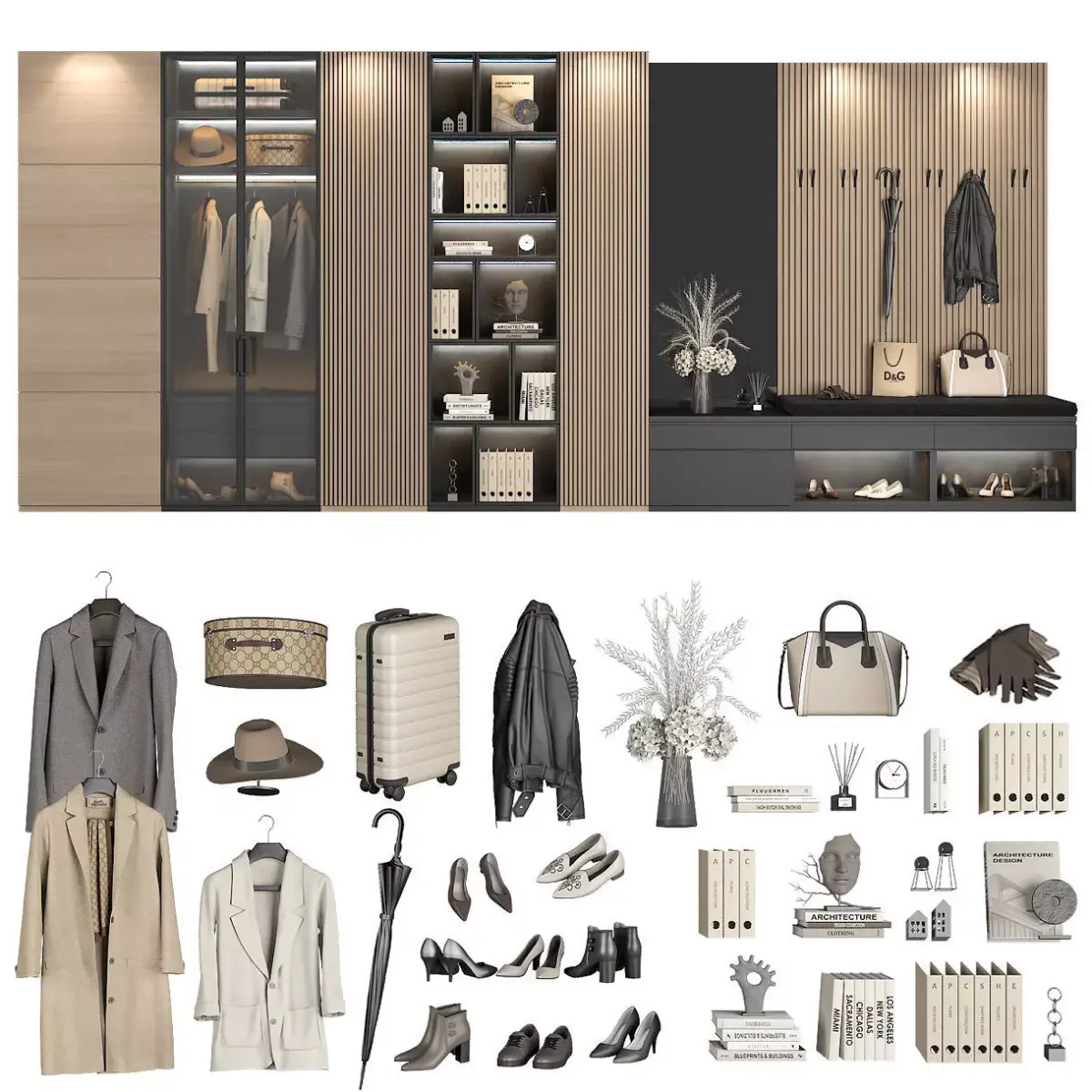 Entryway furniture 99 part 1 3D model