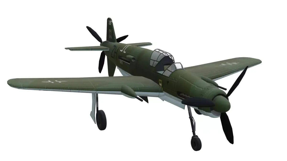 Dornier Do 335 Pfeil Arrow Low-poly 3D model