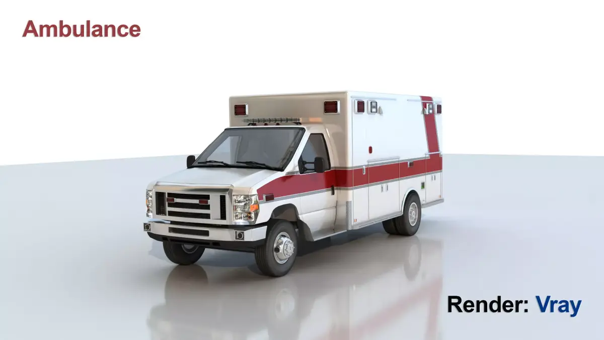 Ambulance 3D model 5