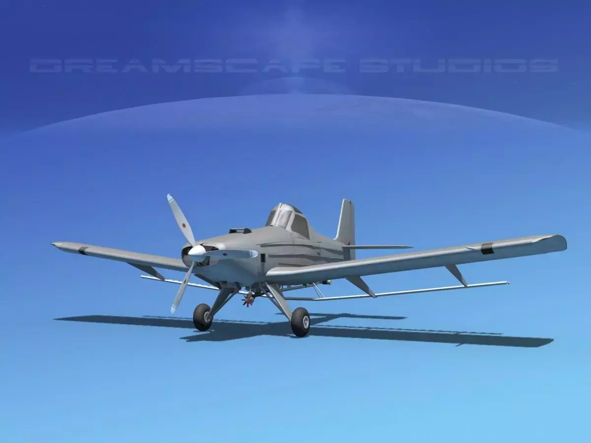 EMB-202 Crop Duster Base Model 3D model