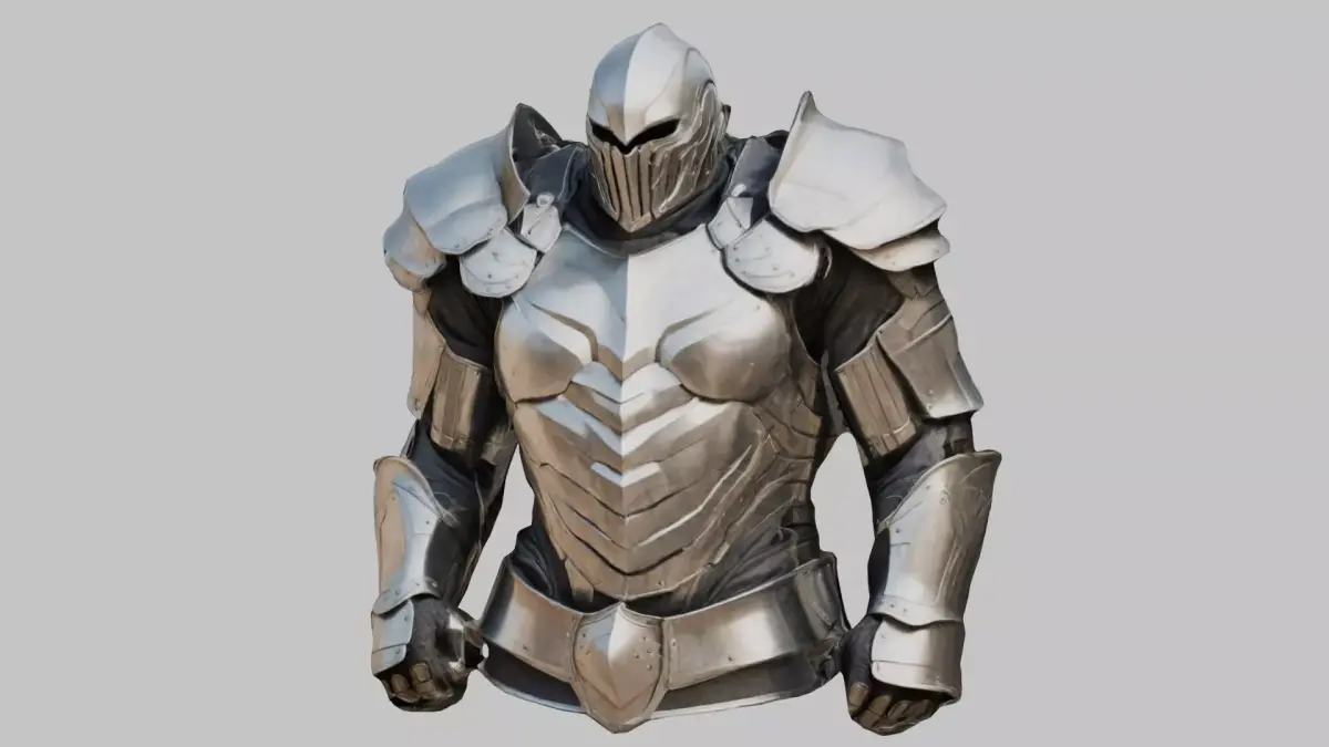 Medieval Armor Male Anatomy 3D Model Low-poly 3D model