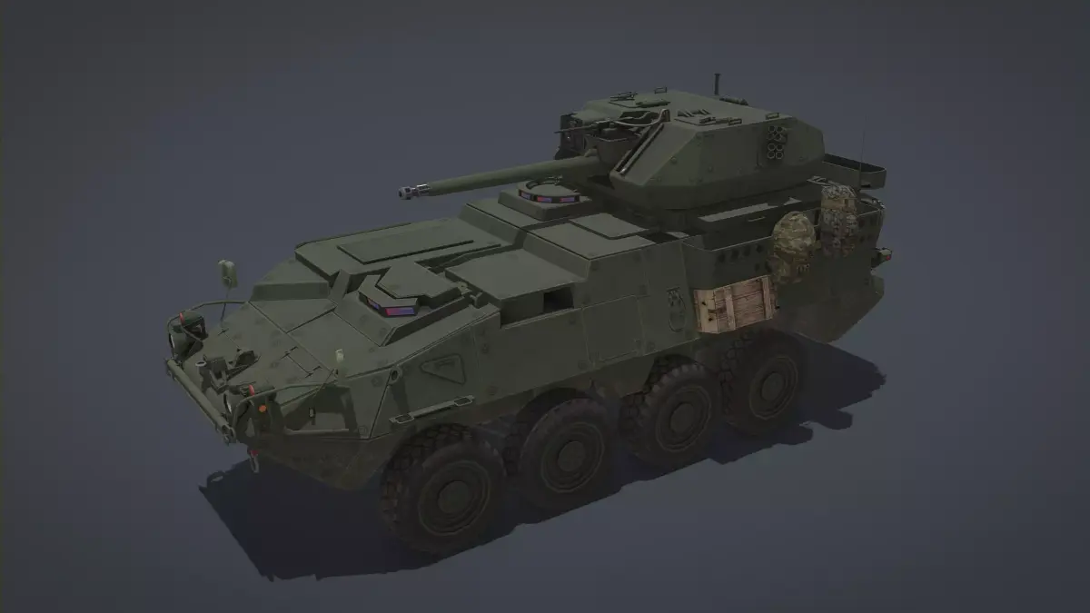 Stryker M1296 Dragoon Low-poly 3D model