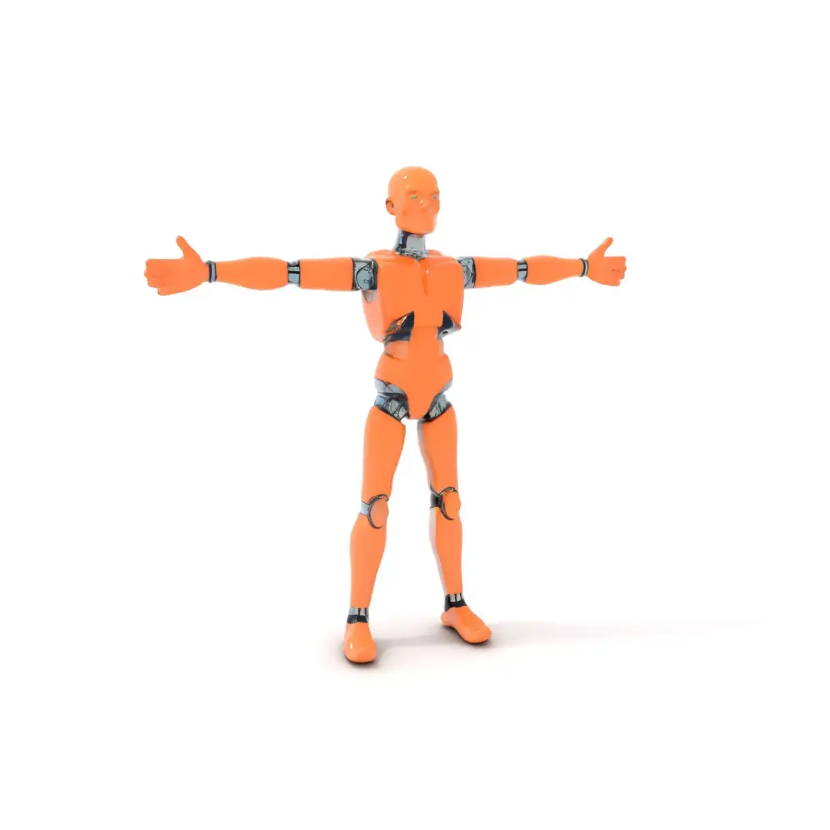 Orange Crash Test Dummy model pack Low-poly 3D model
