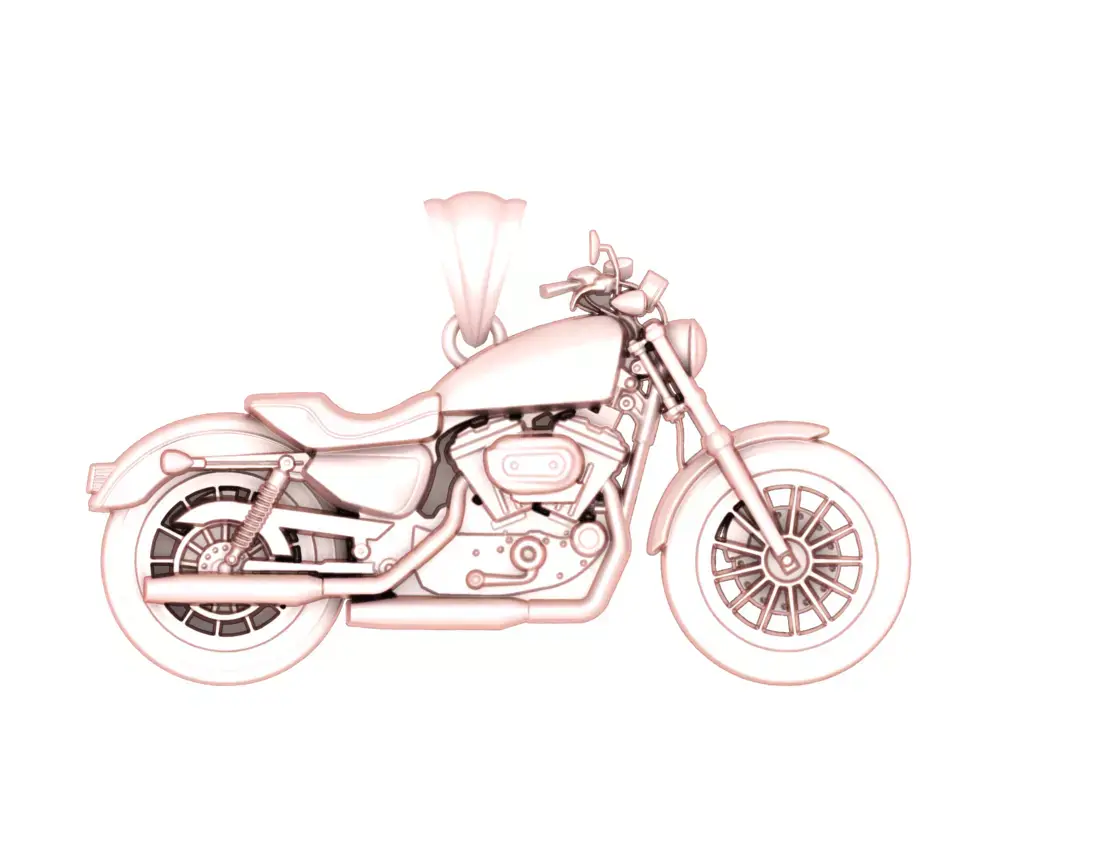motorbike jewelry 3D print model