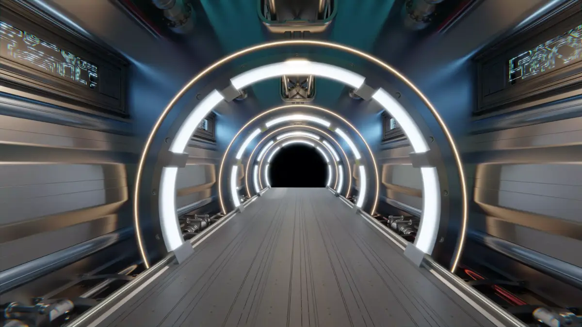 Sci-Fi Corridor 3D model 12